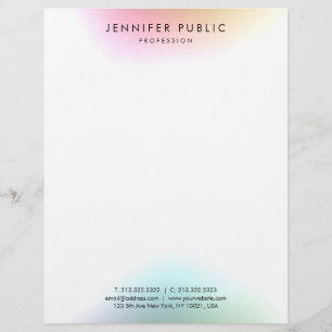Modern Colourful Simple Design Elegant Template Letterhead