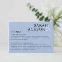 Modern Colourful Simple Font Wedding Details