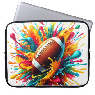 Modern Colourful Splash Game Ball Sports Laptop Sleeve