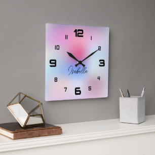 Modern Colourful  Square Wall Clock