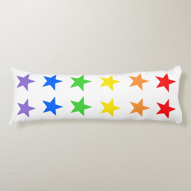 Modern Colourful Starry Pattern Body Pillow (Front)