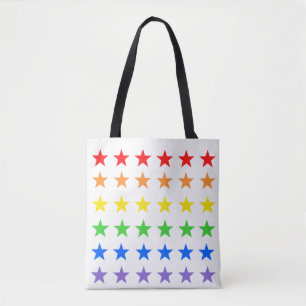 Modern Colourful Starry Pattern Tote Bag