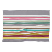 Modern Colourful Striped Kitchen Towel