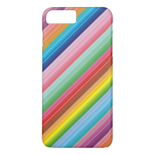 Modern colourful striped pattern custom iPhone 8 plus/7 plus case
