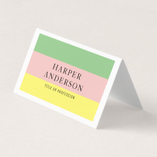 Modern Colourful Stripes Professional Business Card