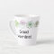 Modern Colourful Succulents Personalized Latte Mug
