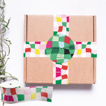 Modern Colourful Tartan Plaid Christmas Satin Ribbon<br><div class="desc">***this design is part of a christmas holiday collection*** _______________________ this design template is fully editable and customizable by you the customer - click personalize further button if you want to move, add, delete or make major changes to the design _______________________ *if you have any DESIGN questions or need more...</div>