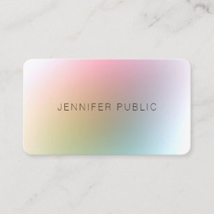 Modern Colourful Template Elegant Minimalist Desig Business Card