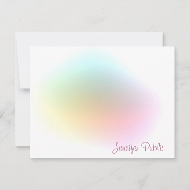 Modern Colourful Template Handwritten Script Top (Front)