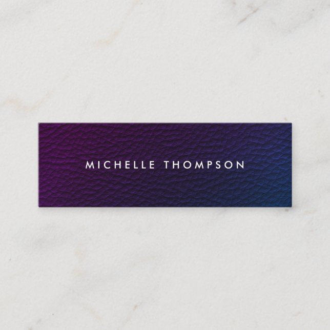 Modern Colourful Texture Mini Business Card (Front)