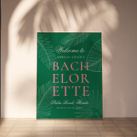 Modern Colourful  Tropical Palm Leaves Bachelorett