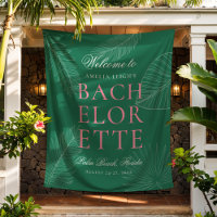 Modern Colourful Tropical Palm Leaves Bachelorett