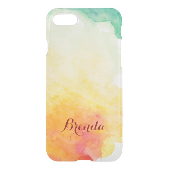 Modern Colourful Watercolors Background iPhone 8/7 Case
