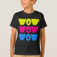 Modern colourful WOW MOM Saying Simple day