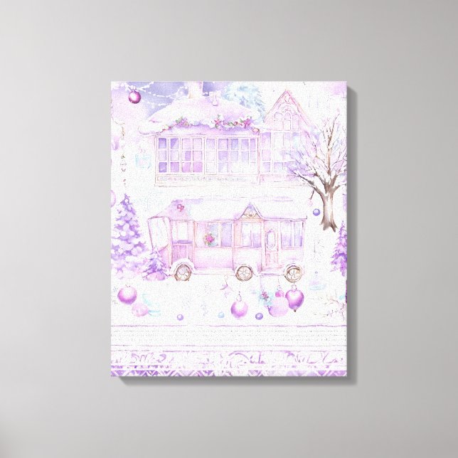 Modern Colourful Wrapped Art Canvas Print (Front)