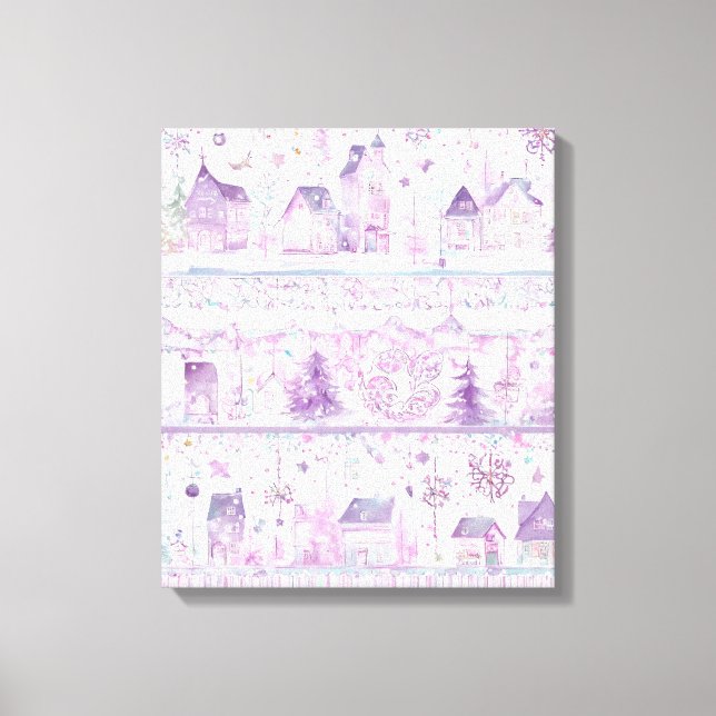 Modern Colourful Wrapped Art Canvas Print (Front)