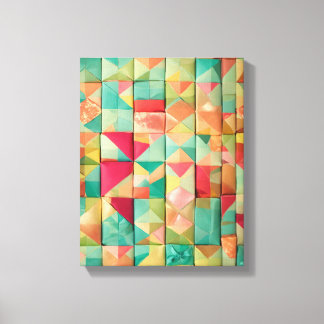 Modern Colourful Wrapped Art Canvas Print