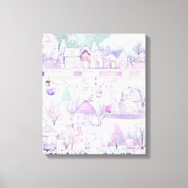 Modern Colourful Wrapped Art Canvas Print (Front)