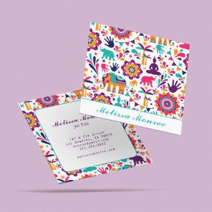 Modern Colourful Yoga Trainer Meditation Mandala Square Business Card