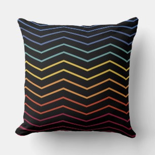 Modern Colourful Zigzag Pattern Throw Pillow