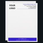 Modern Colours Business Name Letterhead with Logo<br><div class="desc">Custom Colours and Font - Your Business Office Letterhead with Logo - Add Your Logo - Image / Business Name - Company / Address - Contact Information / more - Resize and move or remove and add elements / text with Customization tool. Choose favourite elements and text colours / font...</div>