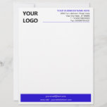 Modern Colours Business Name Letterhead with Logo<br><div class="desc">Custom Colours and Font - Your Business Office Letterhead with Logo - Add Your Logo - Image / Business Name - Company / Address - Contact Information / more - Resize and move or remove and add elements / text with Customization tool. Choose favourite elements and text colours / font...</div>
