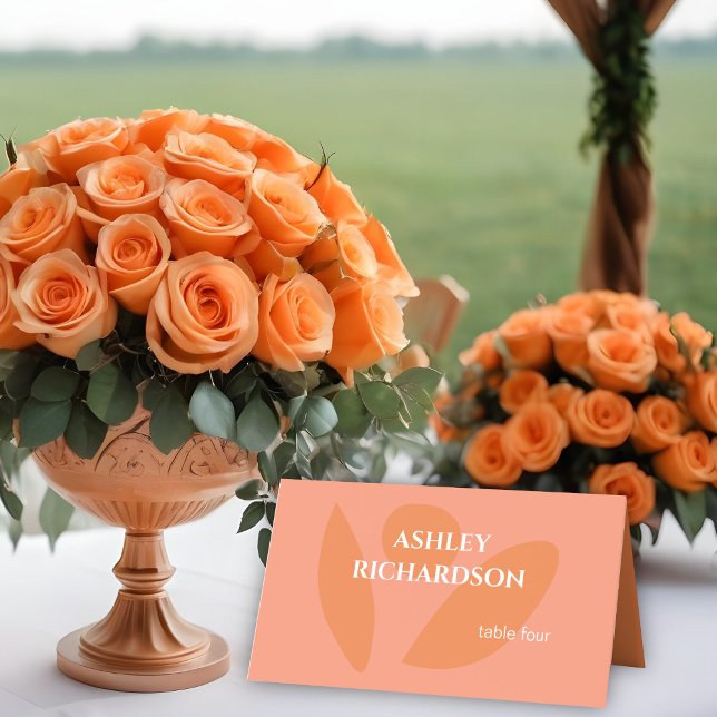 Modern Colours Collage  Place Card (Creator Uploaded)