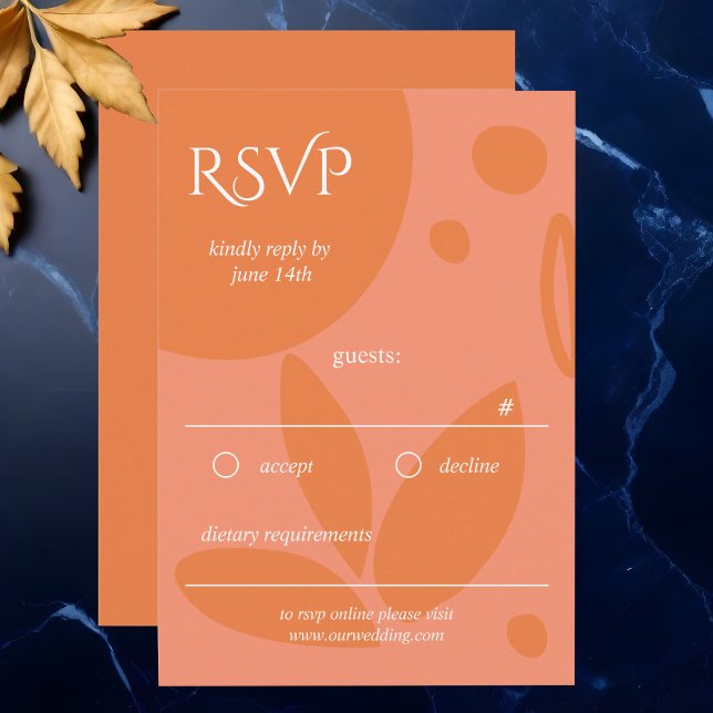 Modern Colours Collage  RSVP Card (Creator Uploaded)