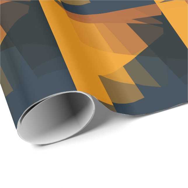 Modern Colours Mosaic Geometric Pattern #19 Wrapping Paper (Roll Corner)