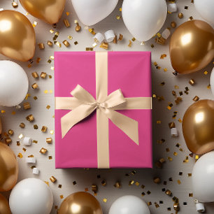 Modern Colours Neon Pink Purple Wrapping Paper Rol