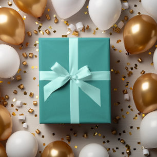 Modern Colours - Rich Teal Wrapping Paper Roll