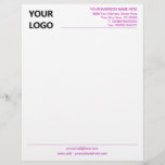 Modern Colours Your Business Letterhead with Logo<br><div class="desc">Custom Colours and Font - Simple Personalized Your Modern Business Office Letterhead with Logo - Choose / add your favourite elements and text colours / font and size ! Resize and move or remove and add elements - Image / text with customization tool ! Add Your Logo - Image -...</div>