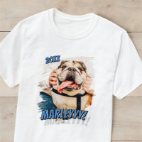 Modern Comic Simple Cool Grunge Custom Pet Photo