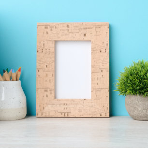 Modern community pattern Trendy Cute artwork Etched Frames