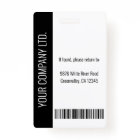 Modern Company Employee Photo Logo Name Black ID