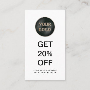 Modern Company Logo Business Promotional Discount Card
