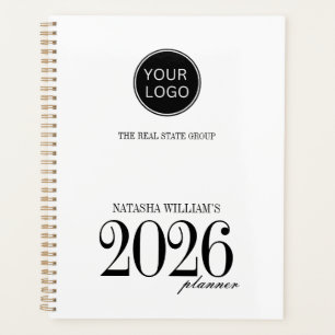 Modern Company Logo Custom 2026 Planner