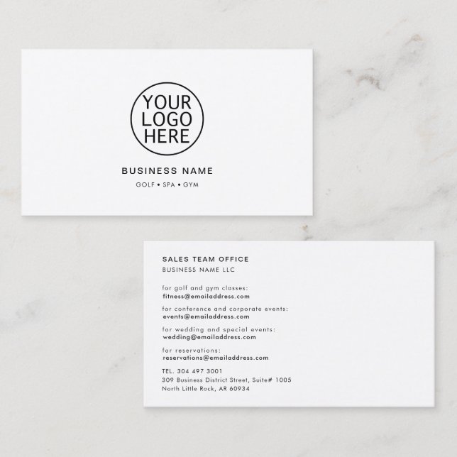 Modern Company Logo Holographic Custom Business Card (Front/Back)