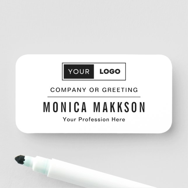 Modern Company Logo Name Tag (In Situ)
