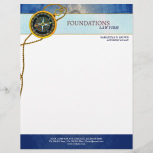 Modern Compass Legal Business Letterhead