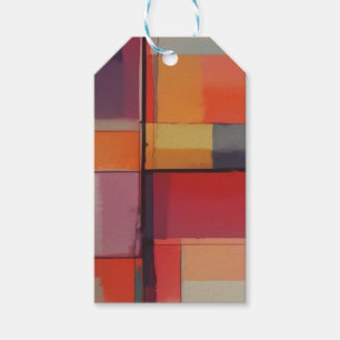 Modern Composition Abstract Artwork Gift Tags
