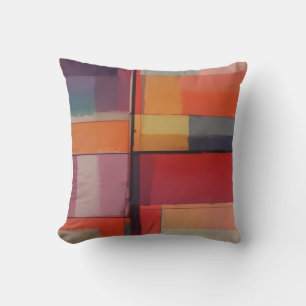 Modern Composition Abstract Artwork Throw Pillow