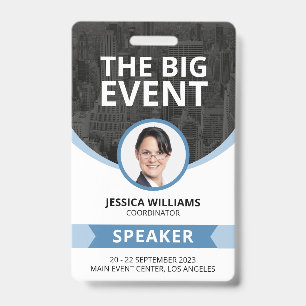 Modern Conference Event Guest Speaker ID Badge
