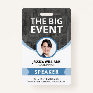 Modern Conference Event Guest Speaker ID Badge
