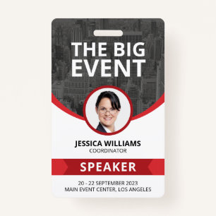 Modern Conference Event Guest Speaker ID Badge