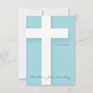 Modern Confirmation Invitation Choose your Colour