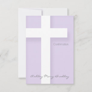 Modern Confirmation Invitation Choose your Colour