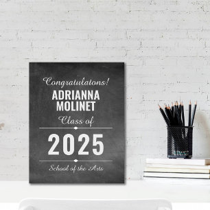 Modern Congratulations Graduate Poster Canvas Print
