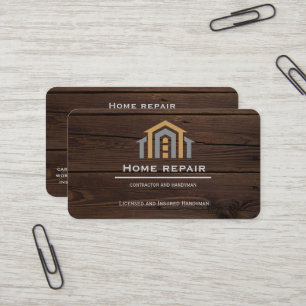 Modern Construction Handyman home repair Tools Business Card