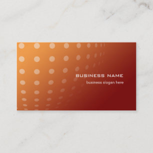 Modern Contemporary Abstract Dots Orange Gradient Business Card